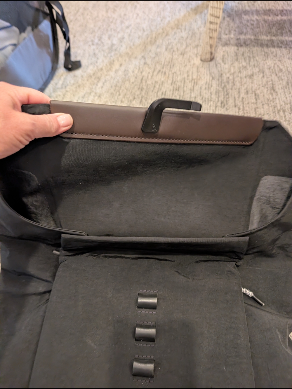 Men's Black/Brown Bellroy Backpack with Padded Mesh Back - Unbranded - Picture 5 of 13